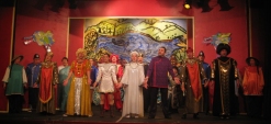 Citizen, Typhoo, Dragona the Thirteenth, Mazawattee, Widow Twankey, Prince Pekoe, Aladdin, Genie, Princess Say Wen, Chow Mien, Wishee Washee, Madam Flash Bang, Chopsuey the Twelfth, Bamboo, Abanazar and Citizens