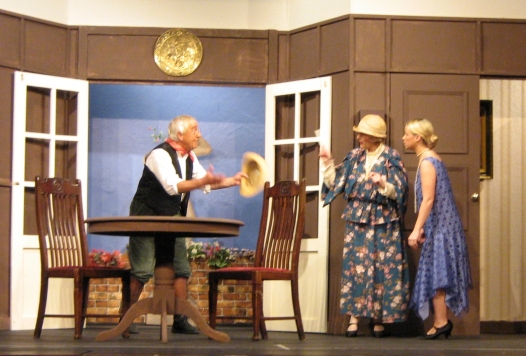 Giles, Miss Mullett and Louise