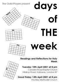days of THE week Programme Cover