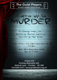 curtain up on murder flyer